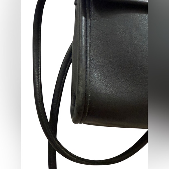 Coach Vintage 9956 Black Leather Small Flap Crossbody Bag - Picture 13 of 16